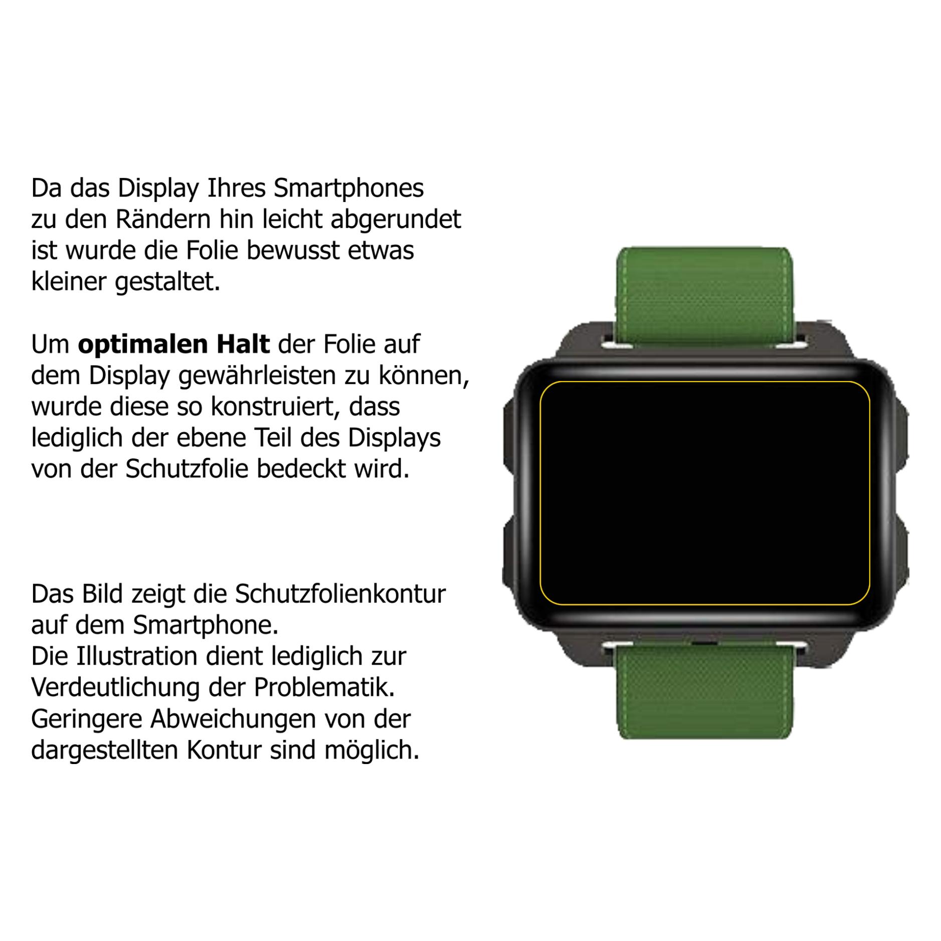 dipos I Pellicola Protettiva antiriflesso Compatibile con Motsfit 1,32 Pollice Smartwatch Pellicola di Protezione