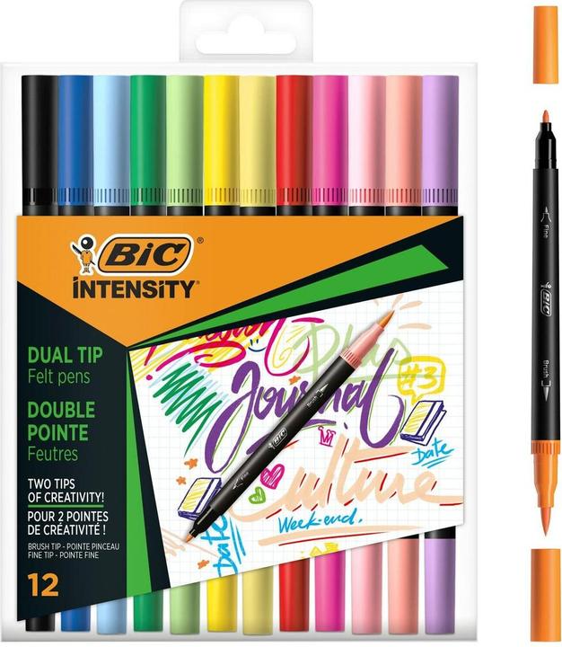 Produktbild Bic DUALTIP CFP CLAS+PAST - Filzstifte (12x)