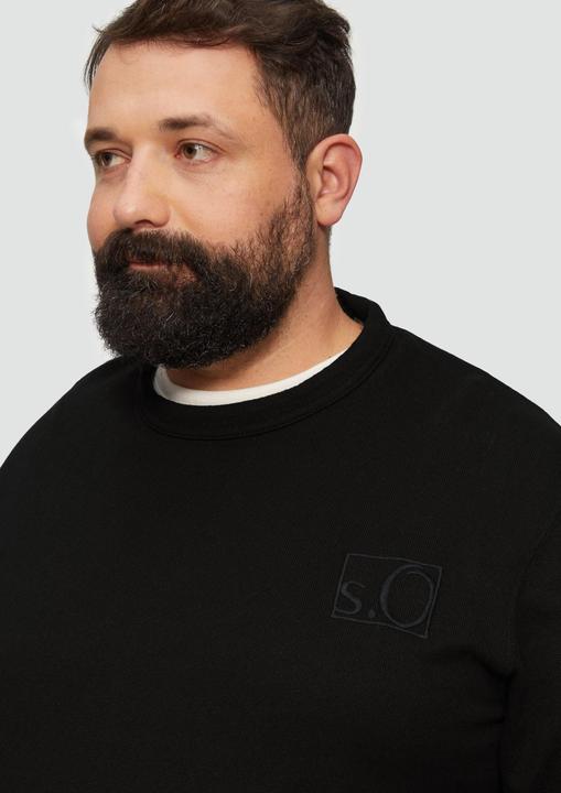 Actual product image S.Oliver Sweatshirt Relaxed-Fit-Sweatshirt mit Ärmeltasche (XXL)
