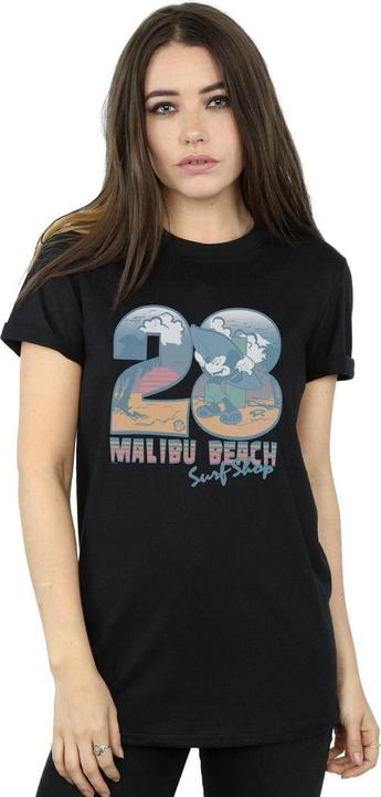 Actual product image Disney Womens/Ladies Mickey Mouse Surf Shop Cotton Boyfriend T-Shirt (XXL)