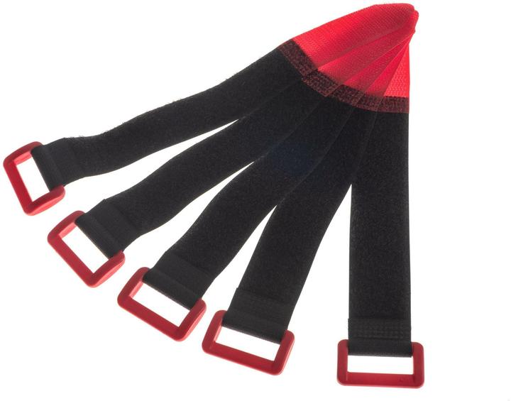 Actual product image Fastech FAST-VSTRAp, black, 25x195mm (Velcro cable ties, 195 mm, 5 pcs.)