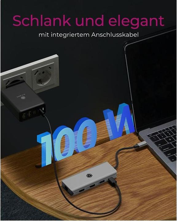 Produktbild Icy Box IB-DK4012-CPD (USB-C, 9 Ports)