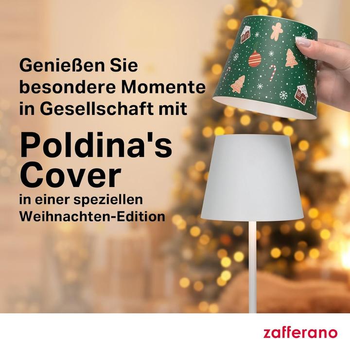 Actual product image Zafferano Poldina Pro Wireless Rechargeable Table Lamp with Touch Control and Dimmer