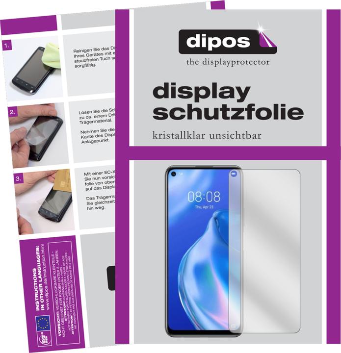 Dipos Displayschutzfolie Crystalclear (2 Stk., Huawei P40 Lite)