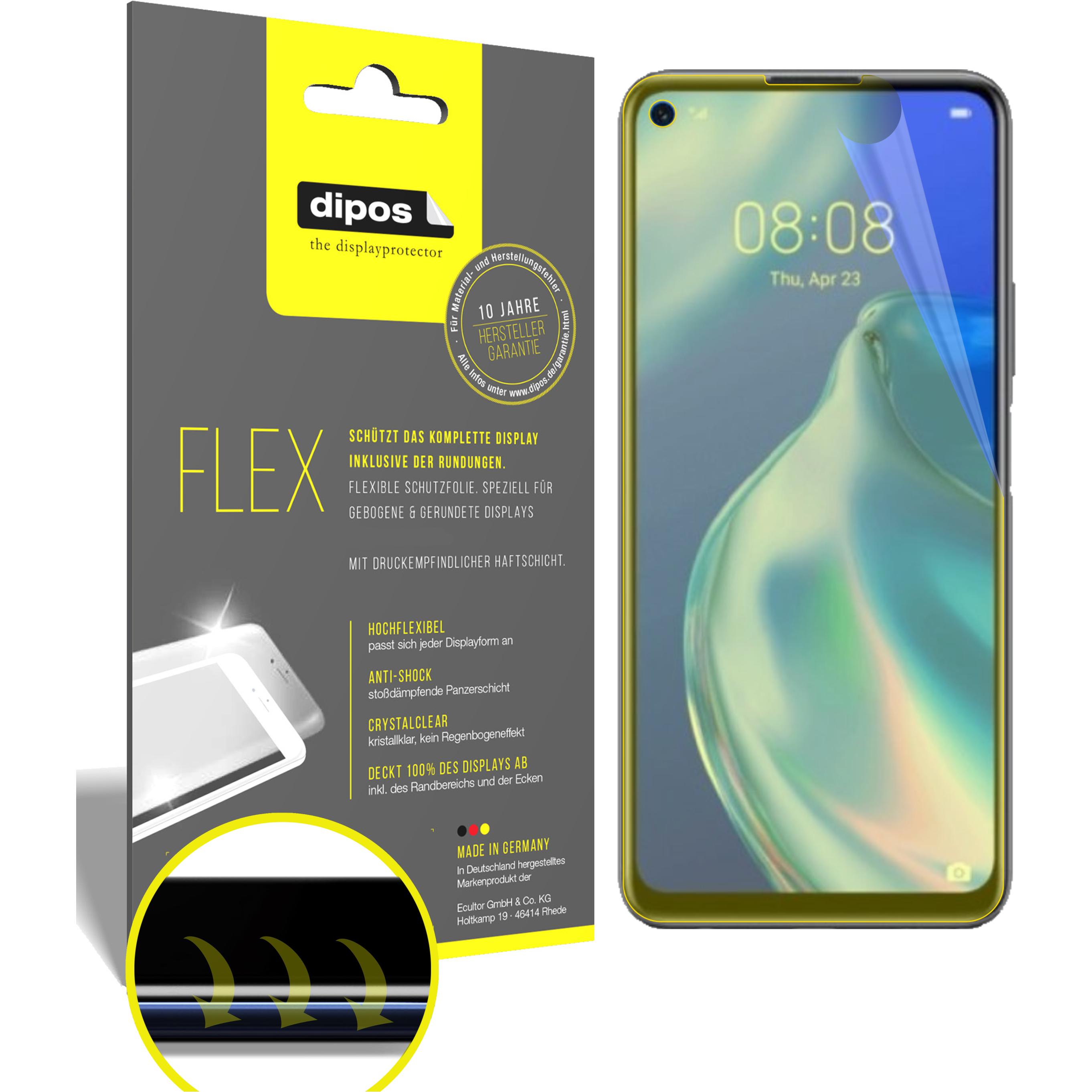 Thumbnail - Dipos Displayschutzfolie Full-Cover 3D (3 Stück, Huawei Nova 7 SE), Smartphone Schutzfolie, Transparent