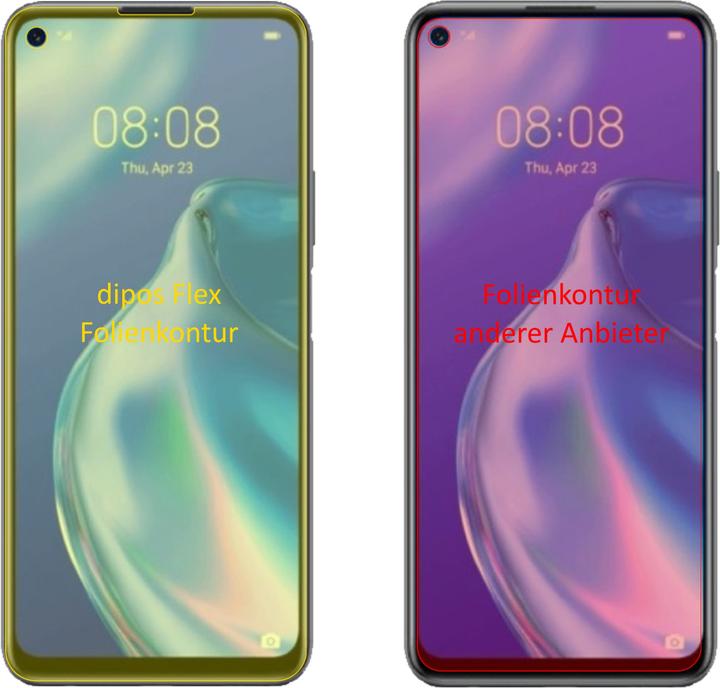 Produktbild Dipos Displayschutzfolie Full-Cover 3D (2 Stk., Huawei P40 Lite)