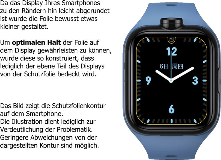 Actual product image Dipos Screen Protector Anti-Glare (Mi Kids Watch 4 Pro)