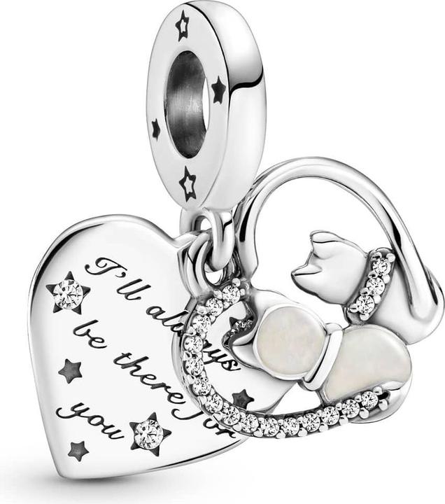 Immagine prodotto Pandora Gatti appesi e cuori (Argento 925, Smalto)