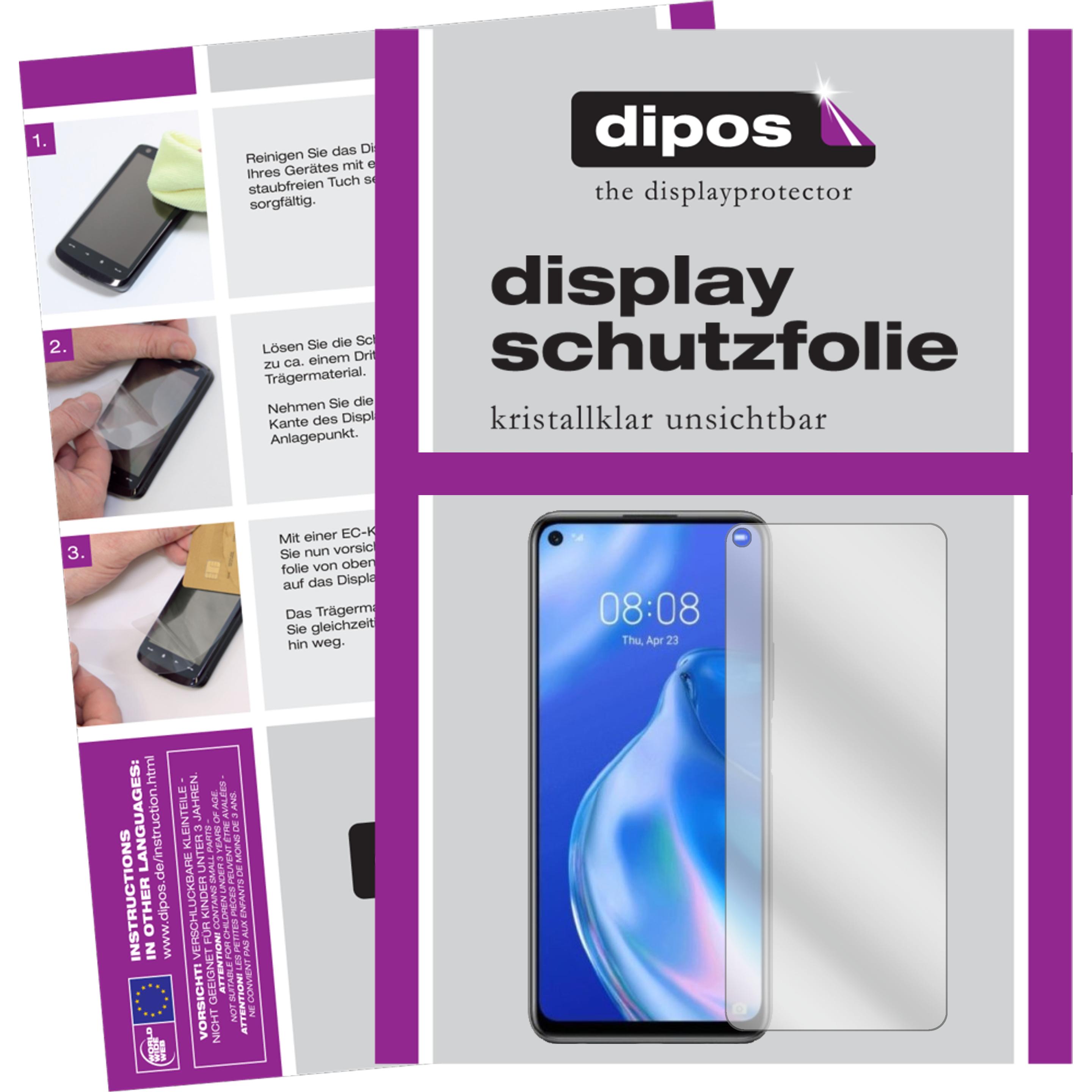 Dipos Displayschutzfolie Crystalclear (4 Stück, Huawei P40 Lite), Smartphone Schutzfolie, Transparent