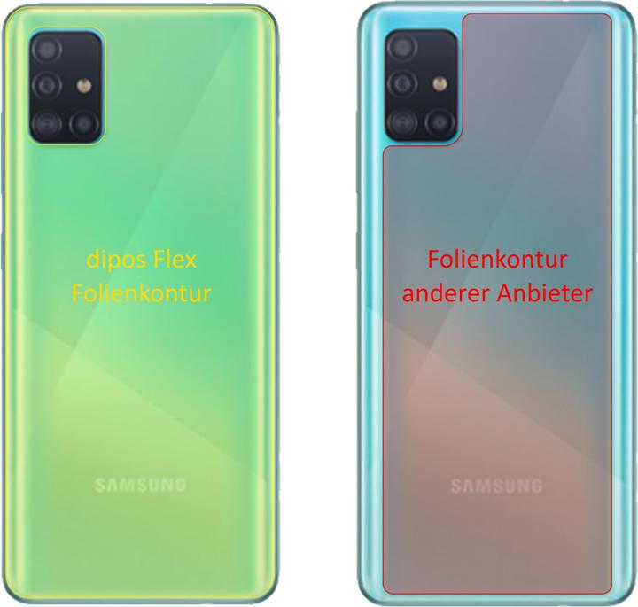 Produktbild Dipos Displayschutzfolie Full-Cover 3D (3 Stk., Samsung Galaxy A51 5G)