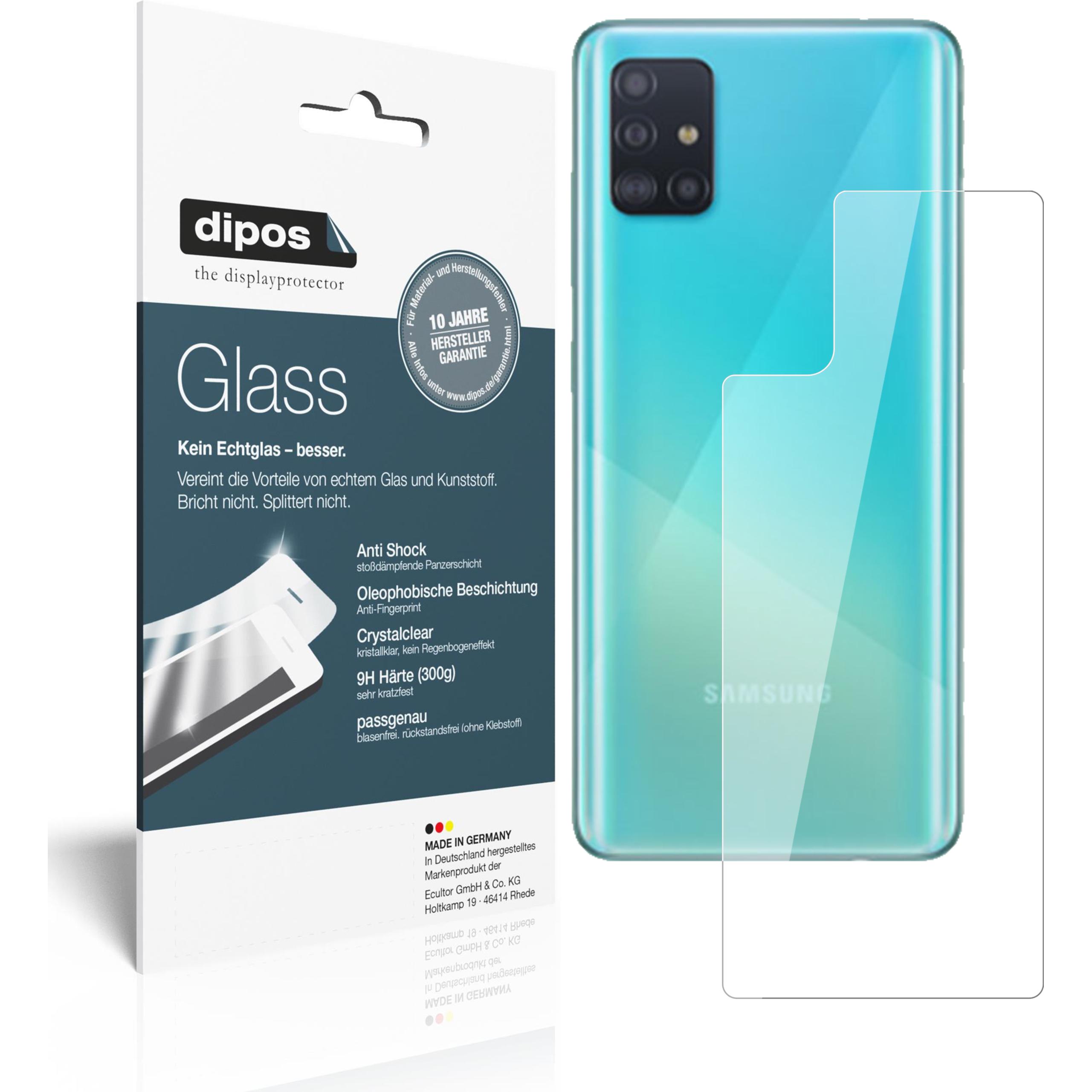Dipos Displayschutz Anti-Shock (1 Stück, Samsung Galaxy A51 5G), Smartphone Schutzfolie, Transparent