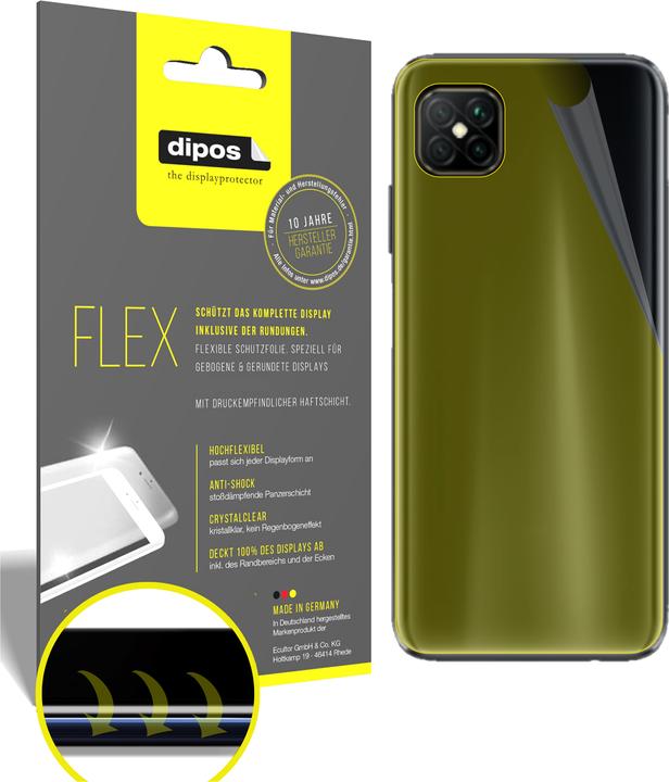 Actual product image Dipos Screen Protector Full-Cover 3D (2 Piece, Oppo A92s)