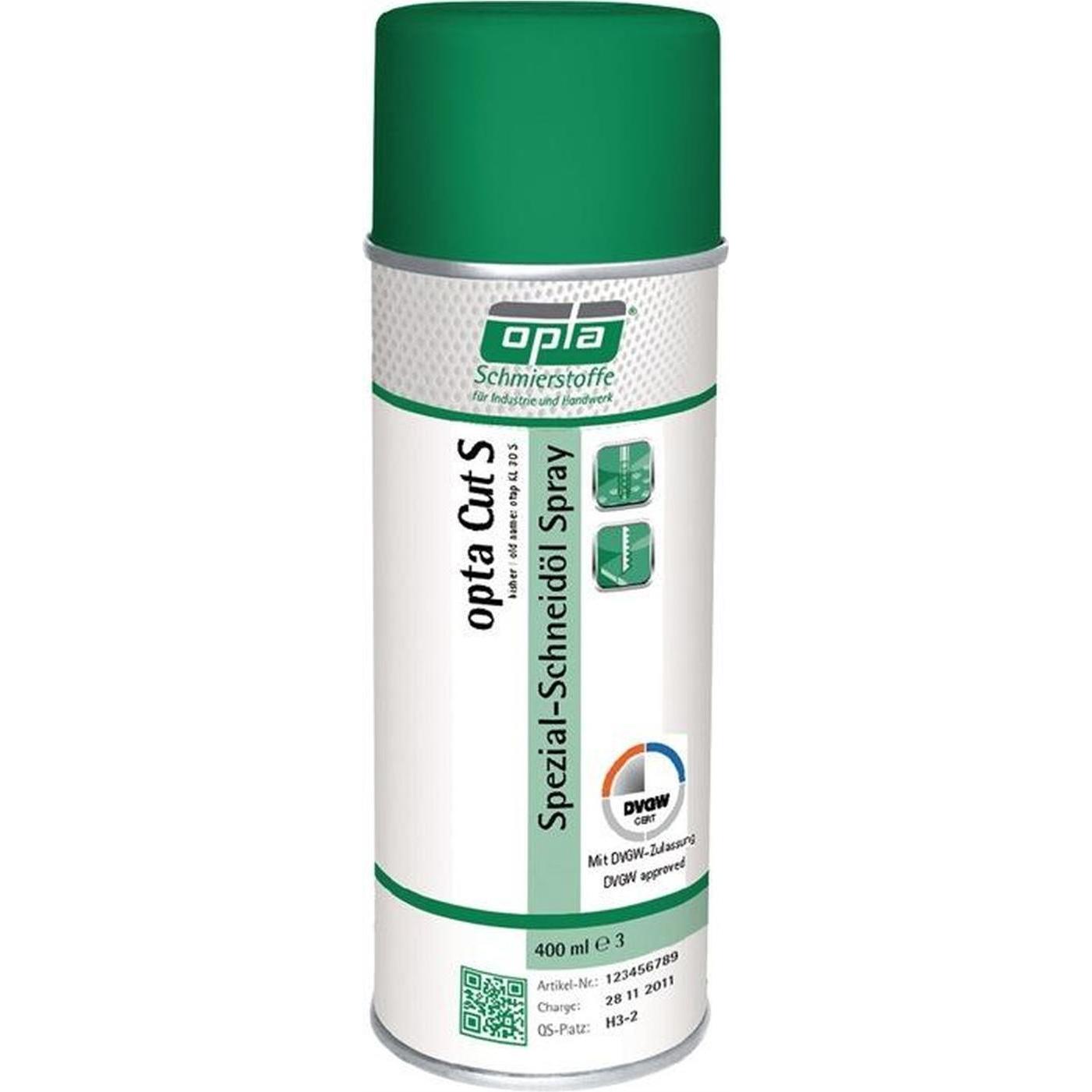 Nordwest, Gewindeschneider + Gewindebohrer, Handel AG Spezialschneidöl Cut S DVGW 400 ml DVGW Spraydose OPTA