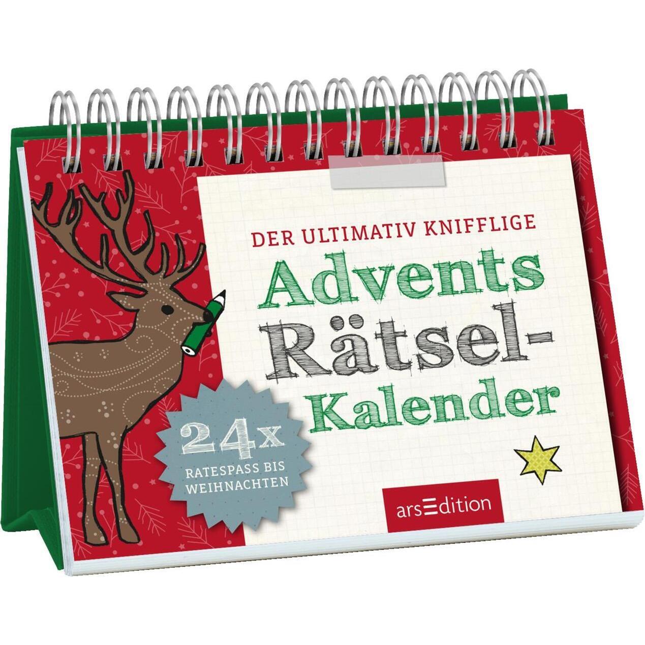 Ars Edition Der ultimativ knifflige Rätsel-Kalender