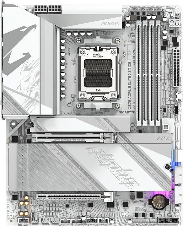 Immagine prodotto Gigabyte X870 A ELITE X ICE (AM5, AMD X870, ATX)
