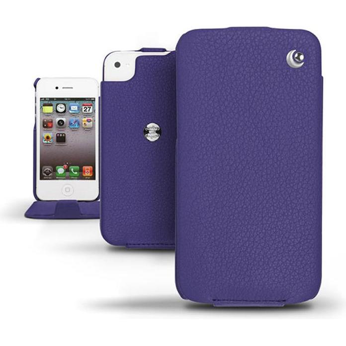 Noreve Lederschutzhülle vertikal (Apple iPhone 4), Smartphone Hülle, Violett