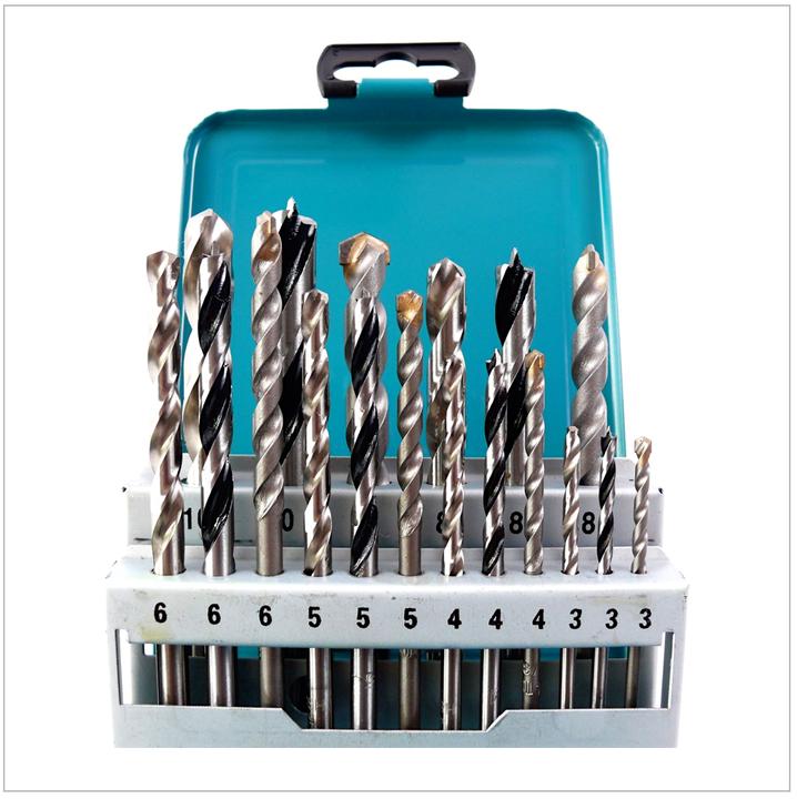 Image du produit Makita Assortiment universel de forets 18 pcs. (6 mm, 10 mm, 3 mm, 5 mm, 8 mm, 4 mm)
