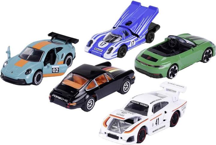 Actual product image Majorette Porsche 5 Pieces Giftpack
