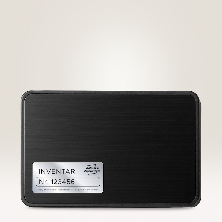 Produktbild Avery Typenschild