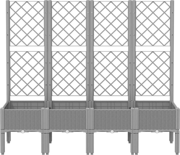 Actual product image VidaXL Planter with trellis PP