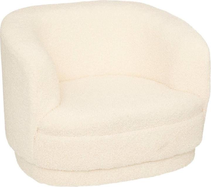 Actual product image Atmosphera Bouclé armchair, white (Child armchair)