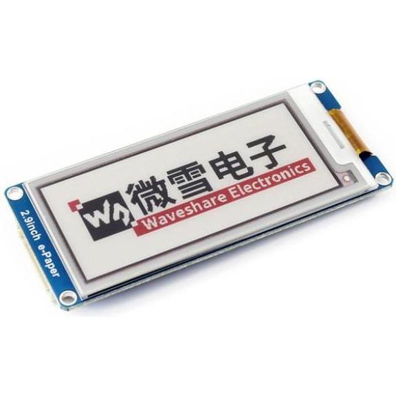 WaveShare DEBO EPA 2.9 RD - Schede di sviluppo - Display ePaper, 2.9, nero/bianco/rosso (13339), Scheda + Kit di sviluppo
