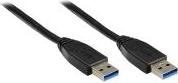 Produktbild Good Connections Anschlusskabel USB 3.0 Stecker A an Stecker A, schwarz, 0,5m, ® (0.50 m, USB 3.0)