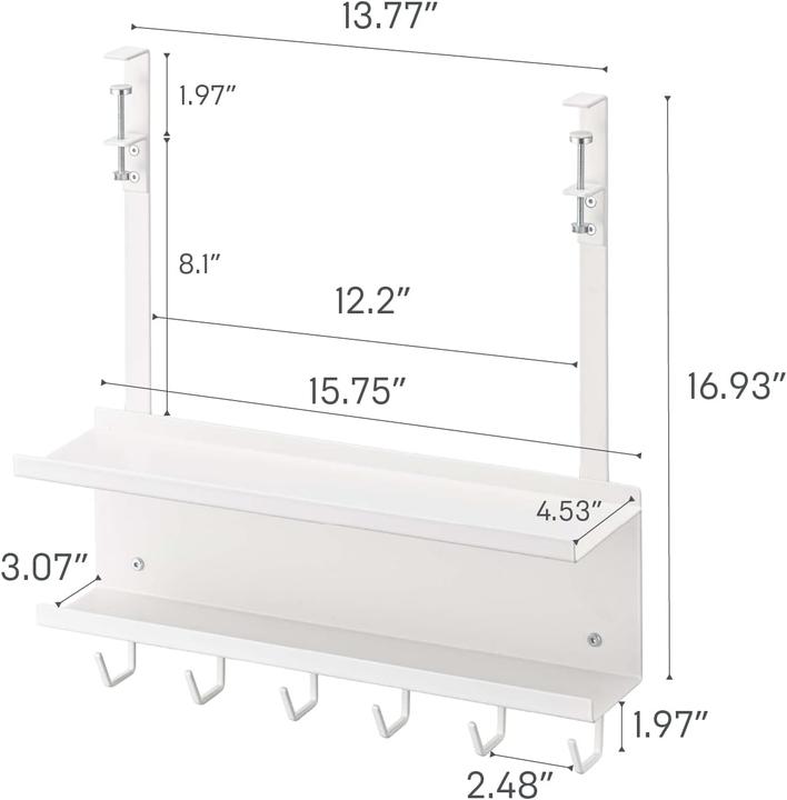 Actual product image Yamazaki Untertisch-Kabel- und Router-Organizer SMART