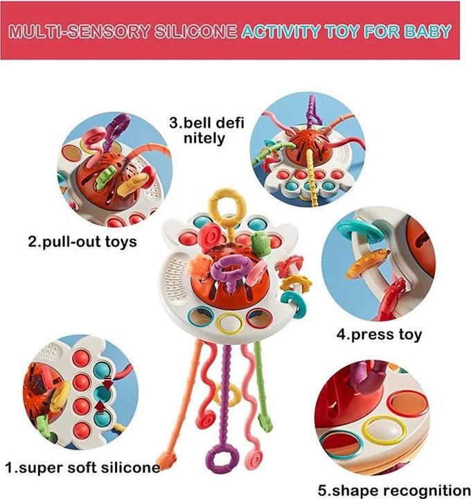 Actual product image Activity Board Blue octopus