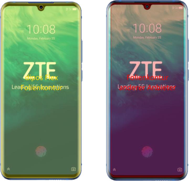Actual product image Dipos Screen Protector Full-Cover 3D (3 pcs., ZTE Axon 10s Pro 5G)