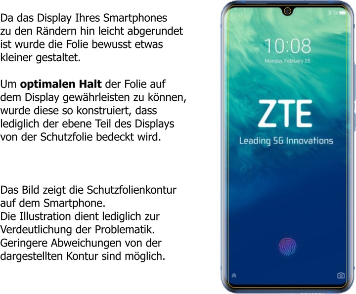 Image du produit Dipos Film de Protection d’écran Anti-Shock (1 pièce(s), ZTE Axon 10s Pro)