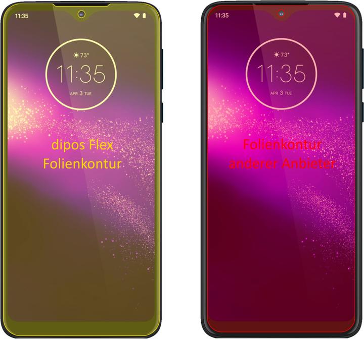 Actual product image Dipos Screen Protector Full-Cover 3D (3 pcs., Motorola One Macro)