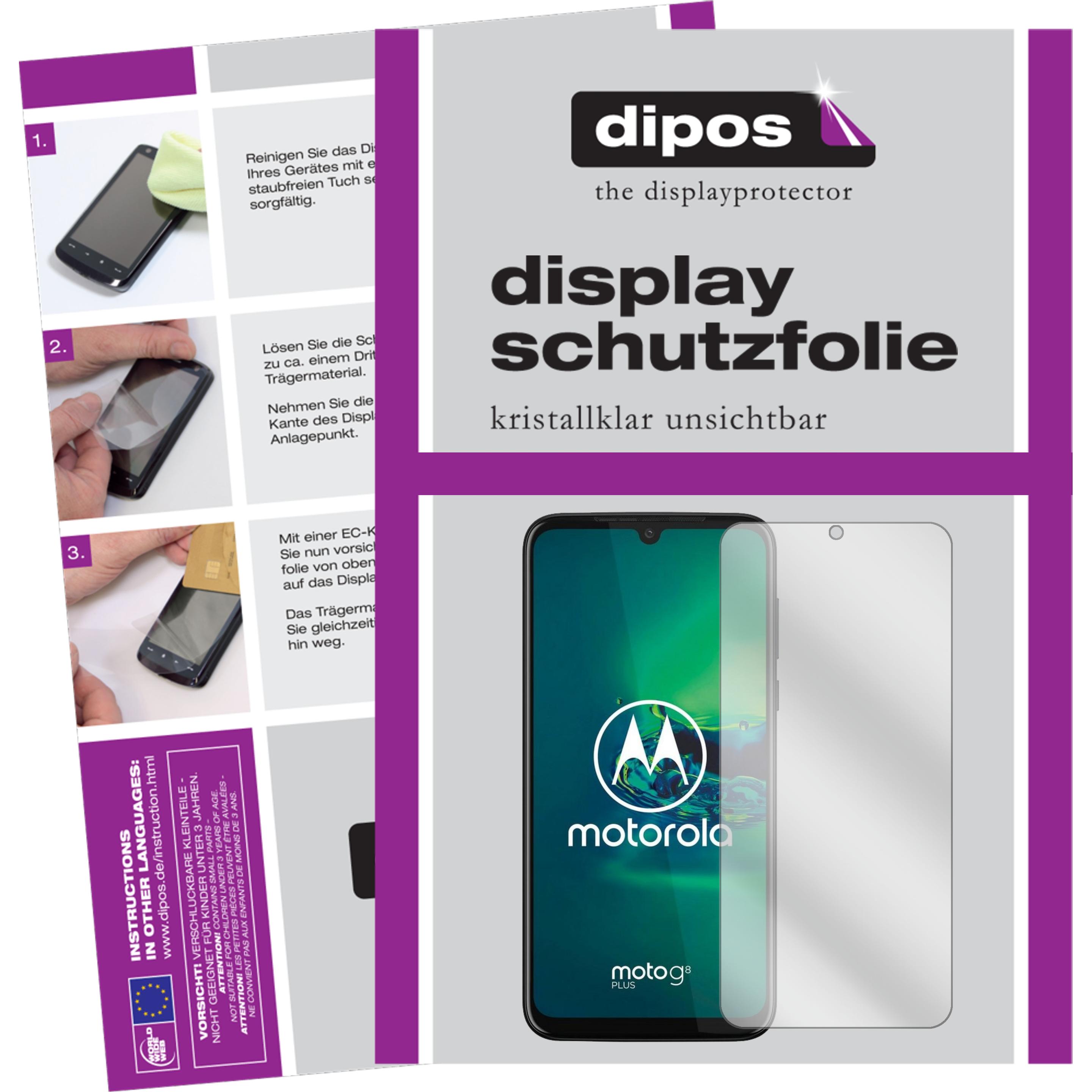 Dipos Displayschutzfolie Crystalclear (5 Stück, Motorola Moto G8 Plus), Smartphone Schutzfolie, Transparent