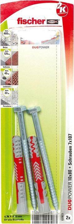 Immagine prodotto Fischer DuoPower 10x80 S K (2). (2 pz.)