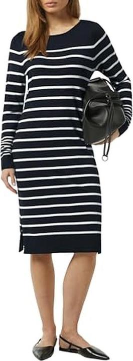 Produktbild Comma Kleid Gestreiftes Strickkleid mit U-Ausschnitt (46)