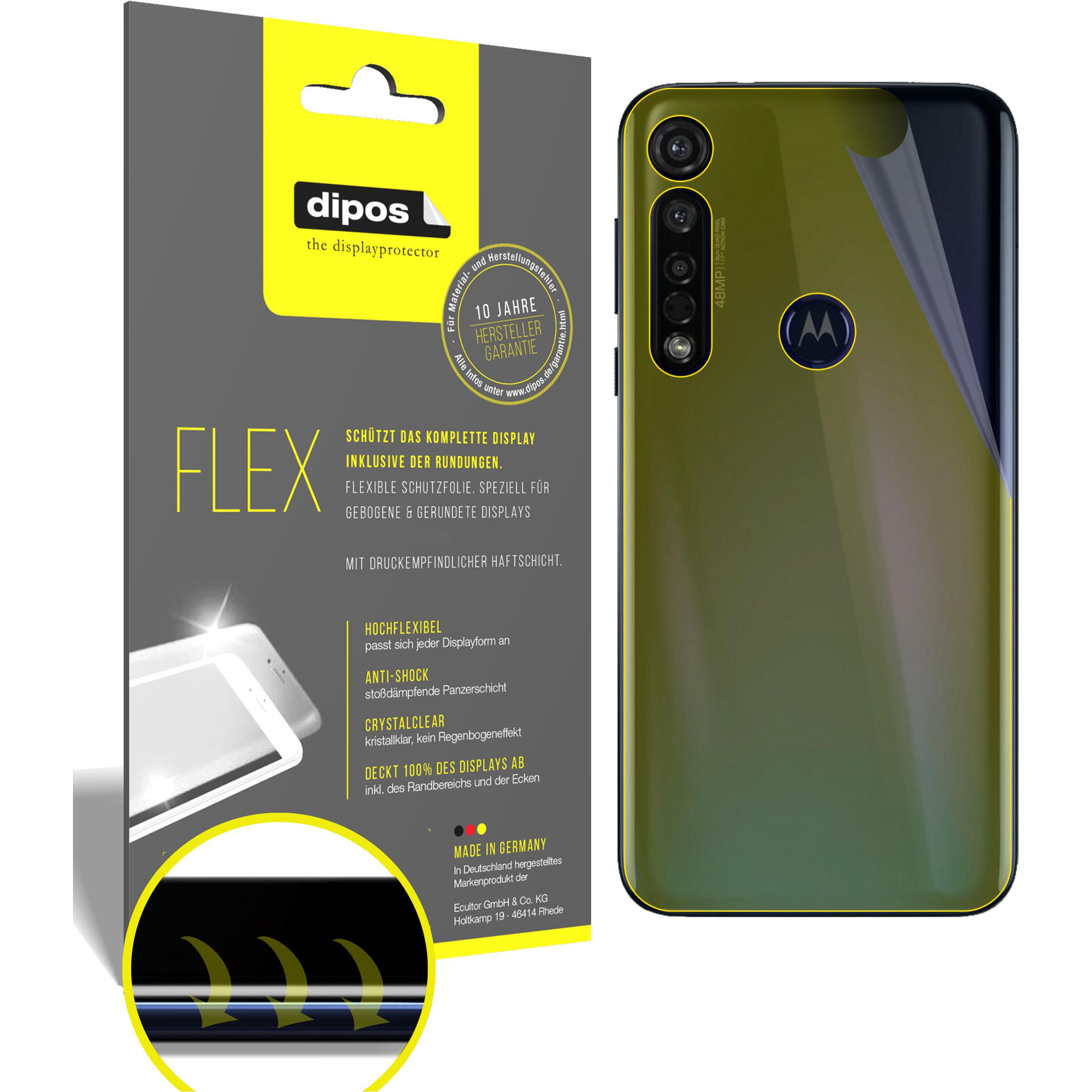 Dipos Displayschutzfolie Full-Cover 3D (3 Stück, Motorola Moto G8 Plus), Smartphone Schutzfolie, Transparent