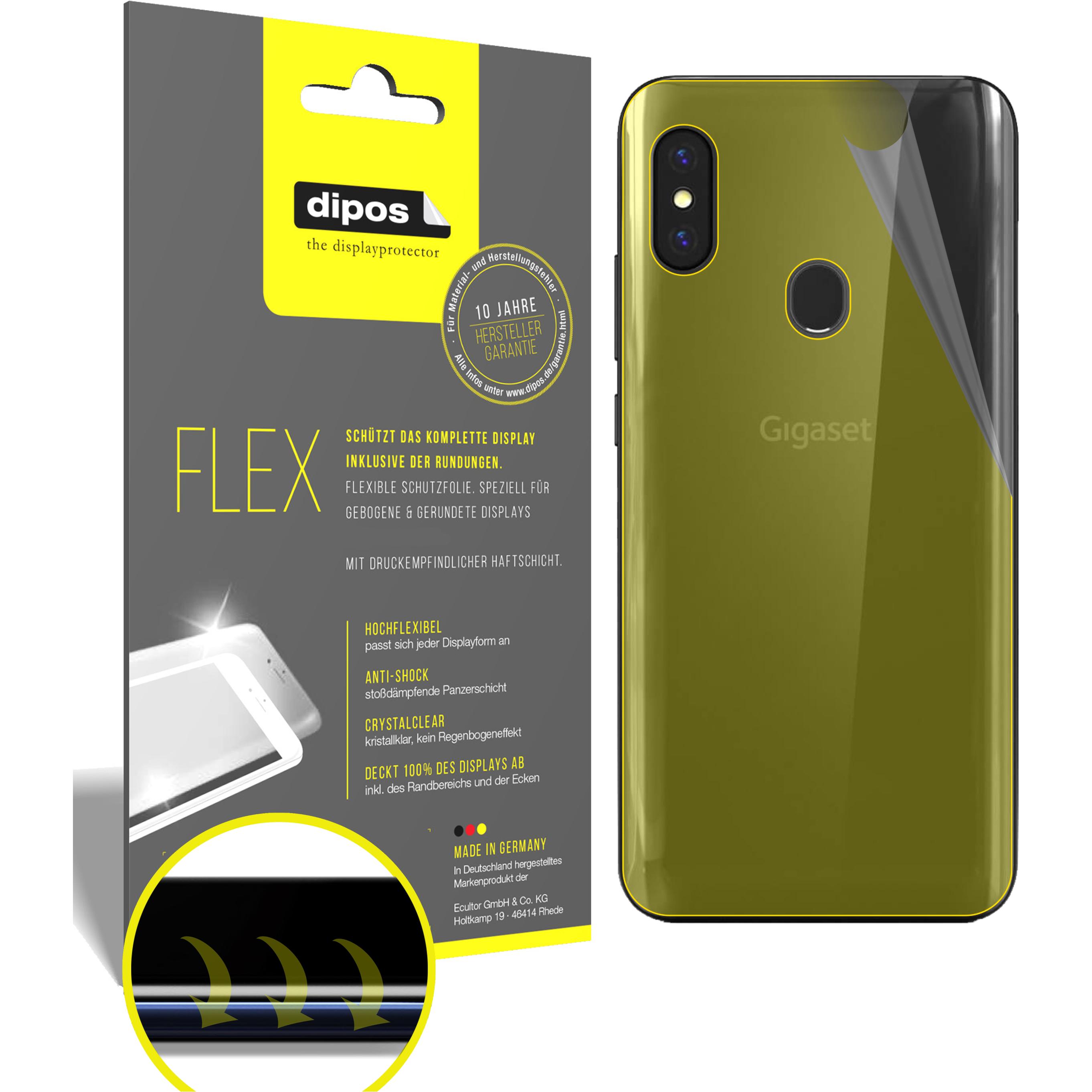 Dipos Displayschutzfolie Full-Cover 3D (3 Stück, Gigaset GS290), Smartphone Schutzfolie, Transparent
