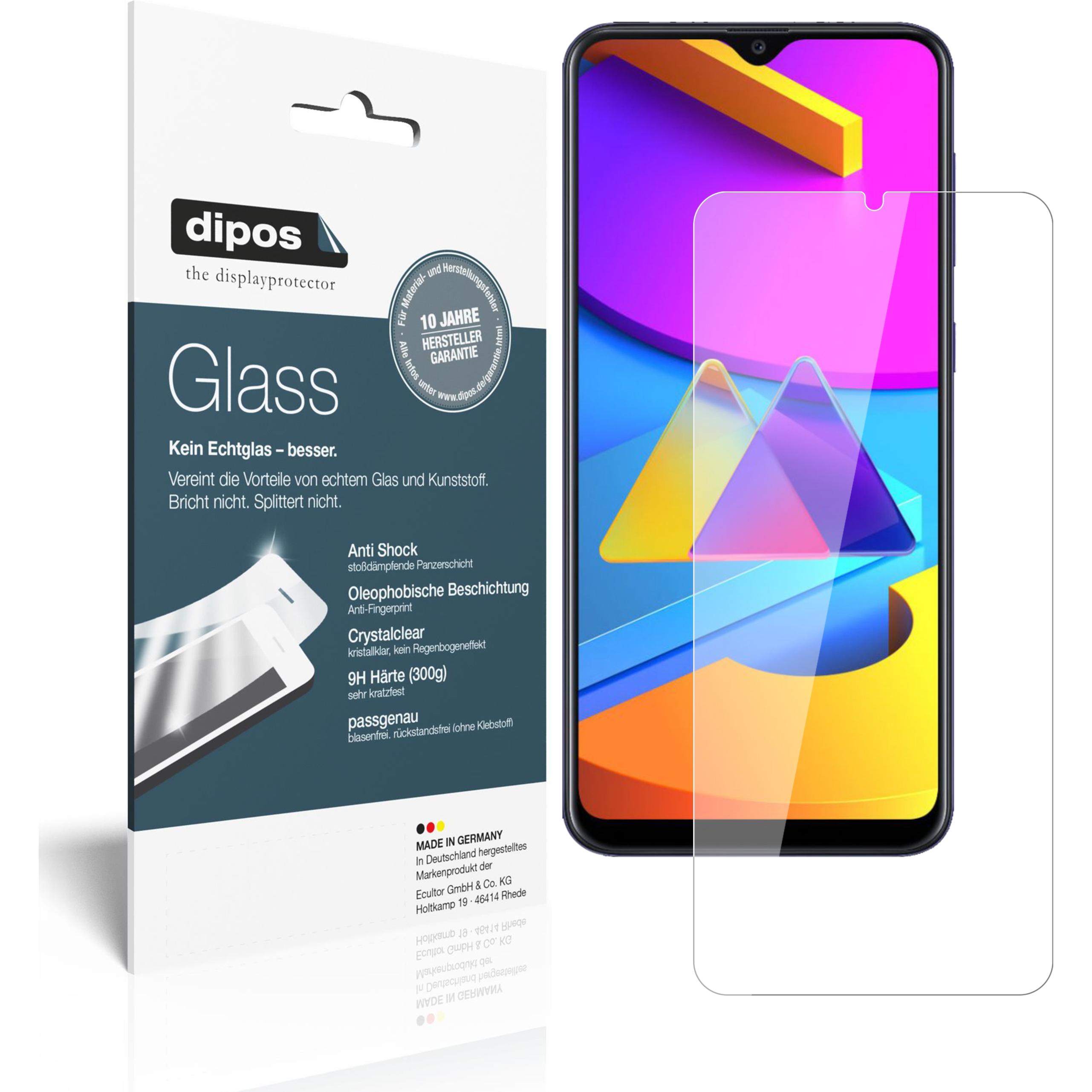 Dipos Displayschutz Anti-Shock (1 Stück, Samsung Galaxy M10s), Smartphone Schutzfolie, Transparent