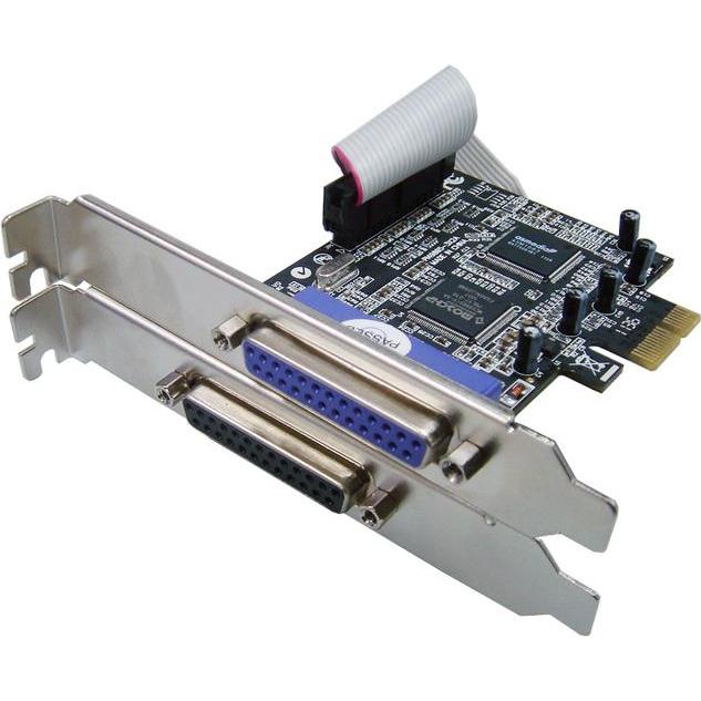Longshine Controller PCIe 2x Parallel retail - PCI, Scheda controller