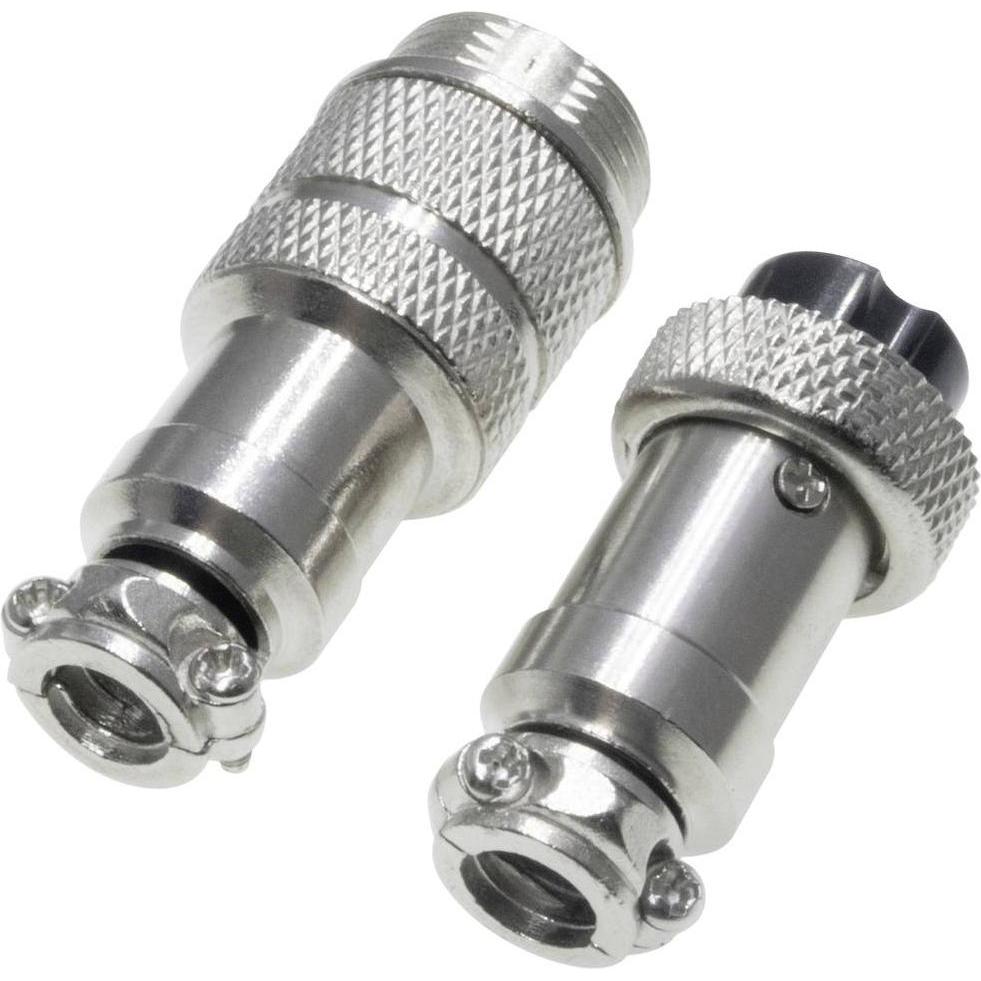 Thumbnail - No Name 453567 Rundsteckverbinder Stecker, Buchse Gesamtpolzahl: 9 1 Set, Elektronikkabel + Stecker