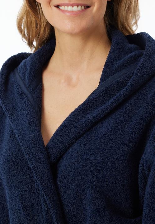 Produktbild Schiesser Essentials Bademantel mit Kapuze (L)