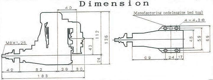 Actual product image Saito FA-180B 4T engine