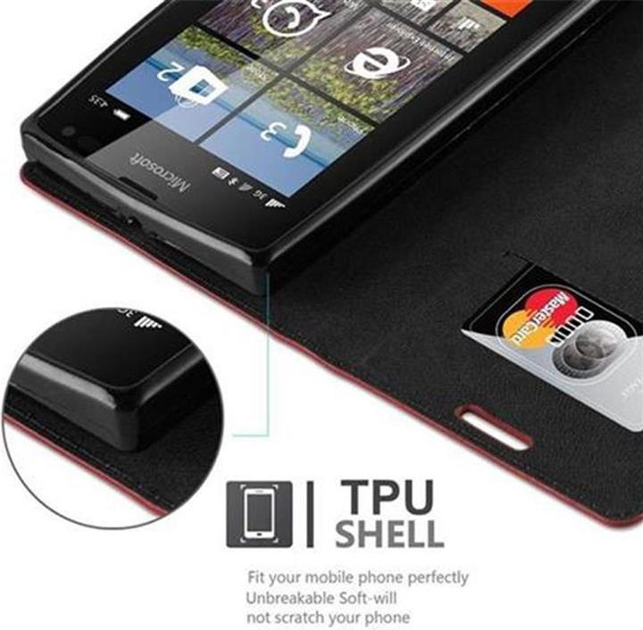 Actual product image Cadorabo Book Invisible Magnet Cover (Nokia Lumia 435)