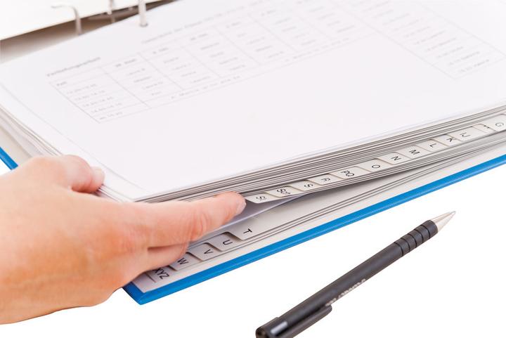 Image du produit Q-Connect Répertoire plein format en PP, avec feuille d'index