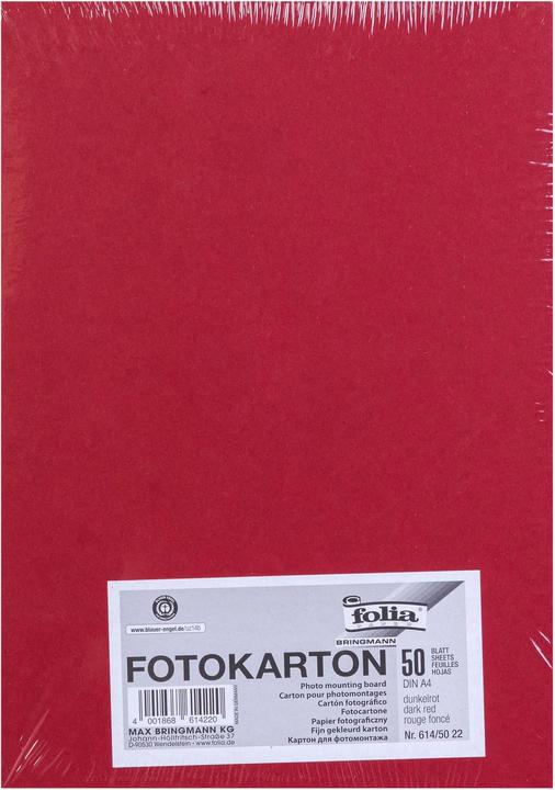 Produktbild Folia Fotokarton farbig Format A4 (300 g/m², 50x)