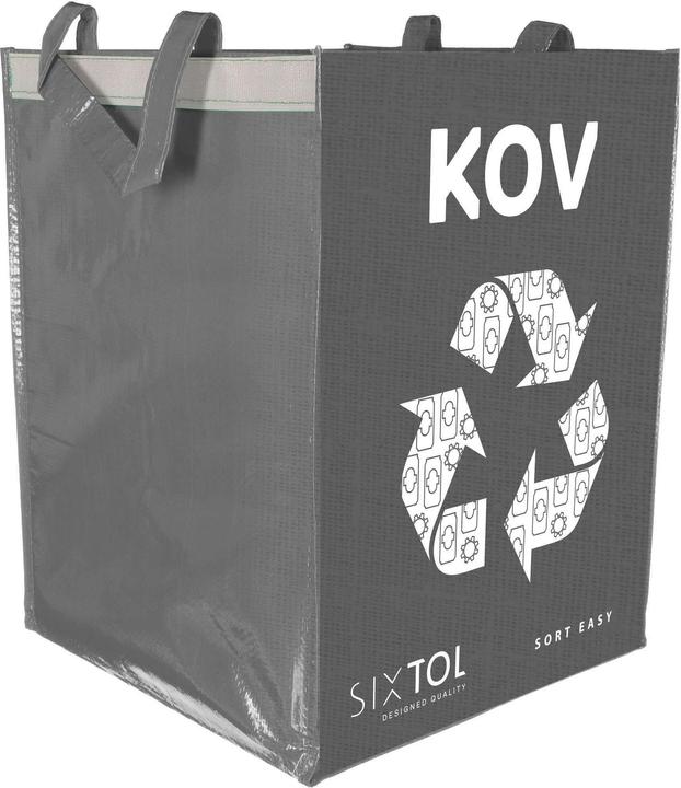Actual product image Sixtol Waste separation bag SORT EASY 4 METAL, 30x30x40cm, 4x36l, 4 pieces (4 x, 36 l)