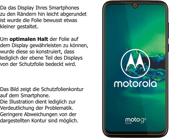 Produktbild Dipos Displayschutz Anti-Shock (2 Stück, Motorola Moto G8 Plus)