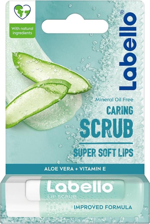 Produktbild Labello Caring Scrub Aloe Vera (Pflegestift, 5.50 ml)