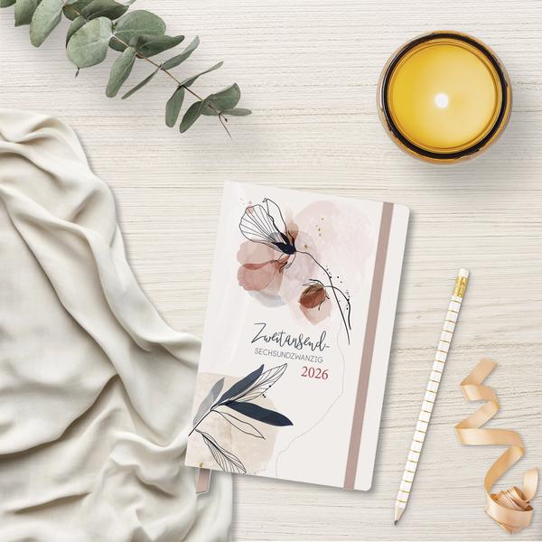 Actual product image Terminkalender Classic Timer Blütenzaub (A6, 1 week / 2 pages)