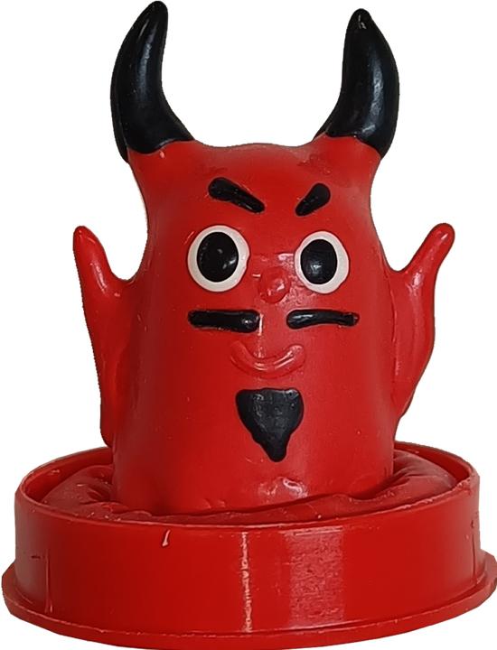 Actual product image Erco Scherzkondom «Teufel» – handbemaltes Gag-Kondom, originelles Geschenk für humorvolle Partys! (1 pcs.)